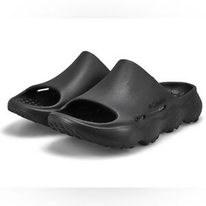 Columbia Black Comfort Slides, Thrive Revive Men, Unisex, Men 5.5, Women 7